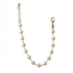 Gold Filled Pearl Heart Bracelet