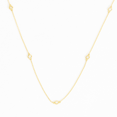 Erika Bezel Station Necklace