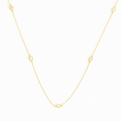 Erika Bezel Station Necklace