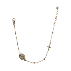 St. Mary Sparkle Cross Station Bracelet