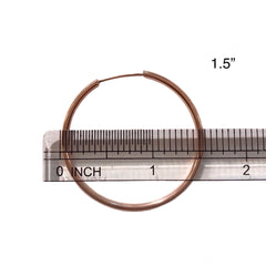 Stainless Steel ROSE GOLD Hoops