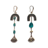 Noellery Geometric U Chandelier Sparkle Earrings