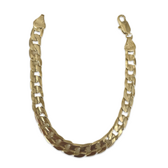 Gold Filled Flat Cuban 7mm 7” Bracelet