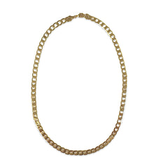 Joellery Gold Filled 20” Flat Cuban Chain Necklace