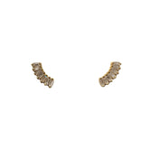 Curved Baguette Bar Studs