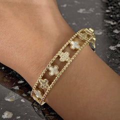 Flora Bangle Cuff Bracelet