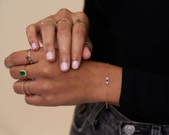 Felicia Evil Eye Sapphire Bracelet