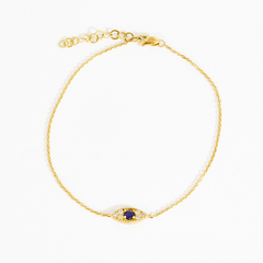 Felicia Evil Eye Sapphire Bracelet