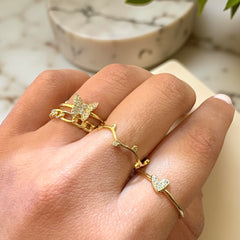 Amore Heart Sparkle Ring