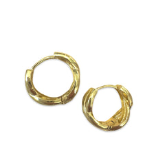 Gold Filled Twist Medium Huggies