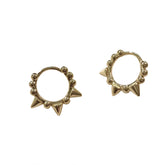 Spike Beaded Huggies