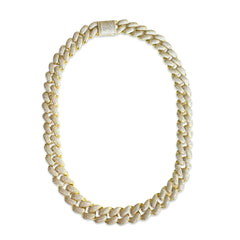 Joellery Pave Gold Filled 20” Cuban Chain