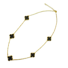 Gold Filled Flora Gemstone Station Necklace