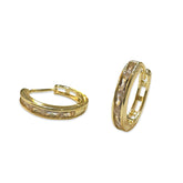 Ally Gold Filled Baguette Huggie Hoops