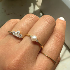 Pearlea Tiny Pearl Ring