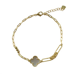 Flora Gematone Mix Chain Link Bracelet