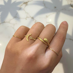 Starley Moon Star Ring