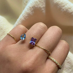 Adriene Color Duo Adjustable Cocktail Ring