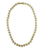 Flora Bezel Tennis Necklace