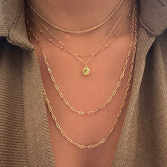 Round Bezel Charm 7mm Birthstone Necklace