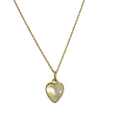 Vera Heart Mother of Pearl Bezel Necklace
