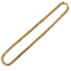 Azira Gold Filled 7mm 24” Flat Thick Cuban Necklace