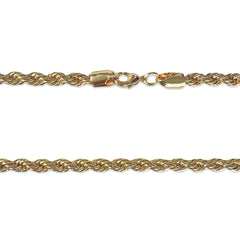Joellery Gold Filled 20” Rope Chain Necklace