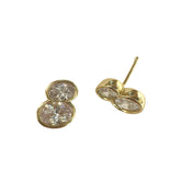 Seth Duo Oval Bezel Studs