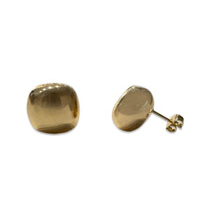 Gold Filled Pillow Puff Studs