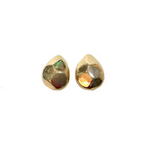 Gold Filled Hammered Teardrop Studs