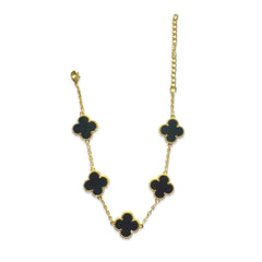 Gold Filled Gemstone Flora Station Bracelet