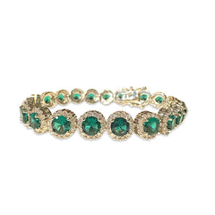 May Round Emerald 7” Tennis Bracelet