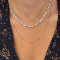 Noellery Deco Shine Tennis Eternity Necklace