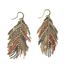 Noellery Tassel Chandelier Statement Earrings