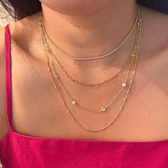Amy Bezel Eternity 18” Necklace