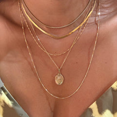 Gold Filled Guadalupe Necklace