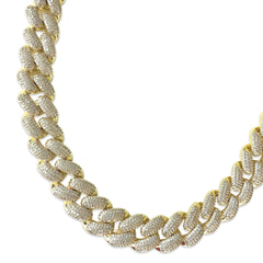 Joellery Pave Gold Filled 20” Cuban Chain