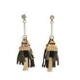 Amy Metal Tassel Statement Earrings