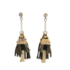 Amy Metal Tassel Statement Earrings