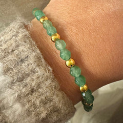 Polly Gemstone Gold Beads Bracelet