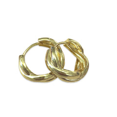 Gold Filled Twist Medium Huggies