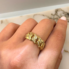 Noellery Baguette Chain Link Ring