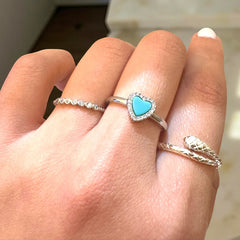 Turquoise Heart Ring