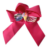 Ice Cream Ribbon Hair Bow Clip