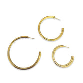 Stainless Steel Post Hoops