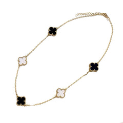 Gold Filled Flora Gemstone Station Necklace