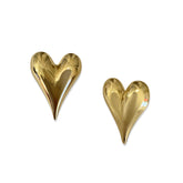 Gold Filled Heart Statement Studs