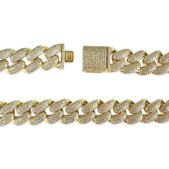 Joellery Pave Gold Filled 20” Cuban Chain