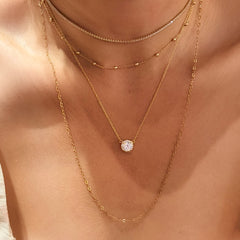 Adriene Round Classic Necklace