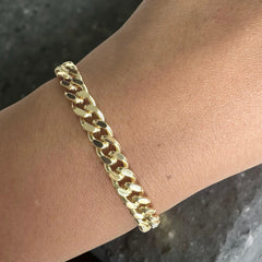 Gold Filled Thick Cuban 8” Bracelet